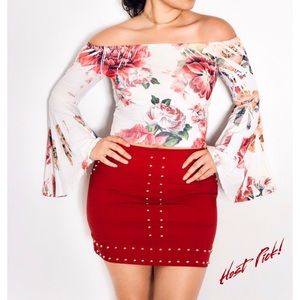 SOLD Gianni Bini Reyes Mini Skirt